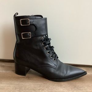 Gianvito Rossi Combat black booties